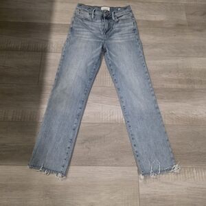 Frame Denim Classic Blue Straight Leg Jeans